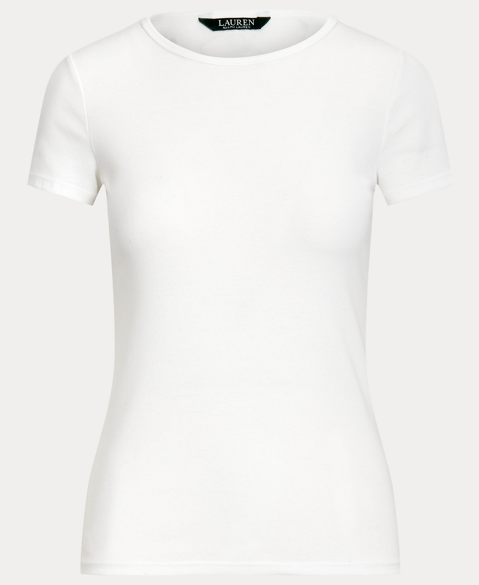 Lauren Ralph Lauren Stretch Knit T-Shirt - White
