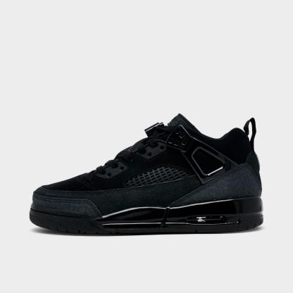 Big Kids' Jordan Spizike Low Casual Shoes - Black/Anthracite/Black - Left shoe facing left. Outside of the shoe. - view 1
