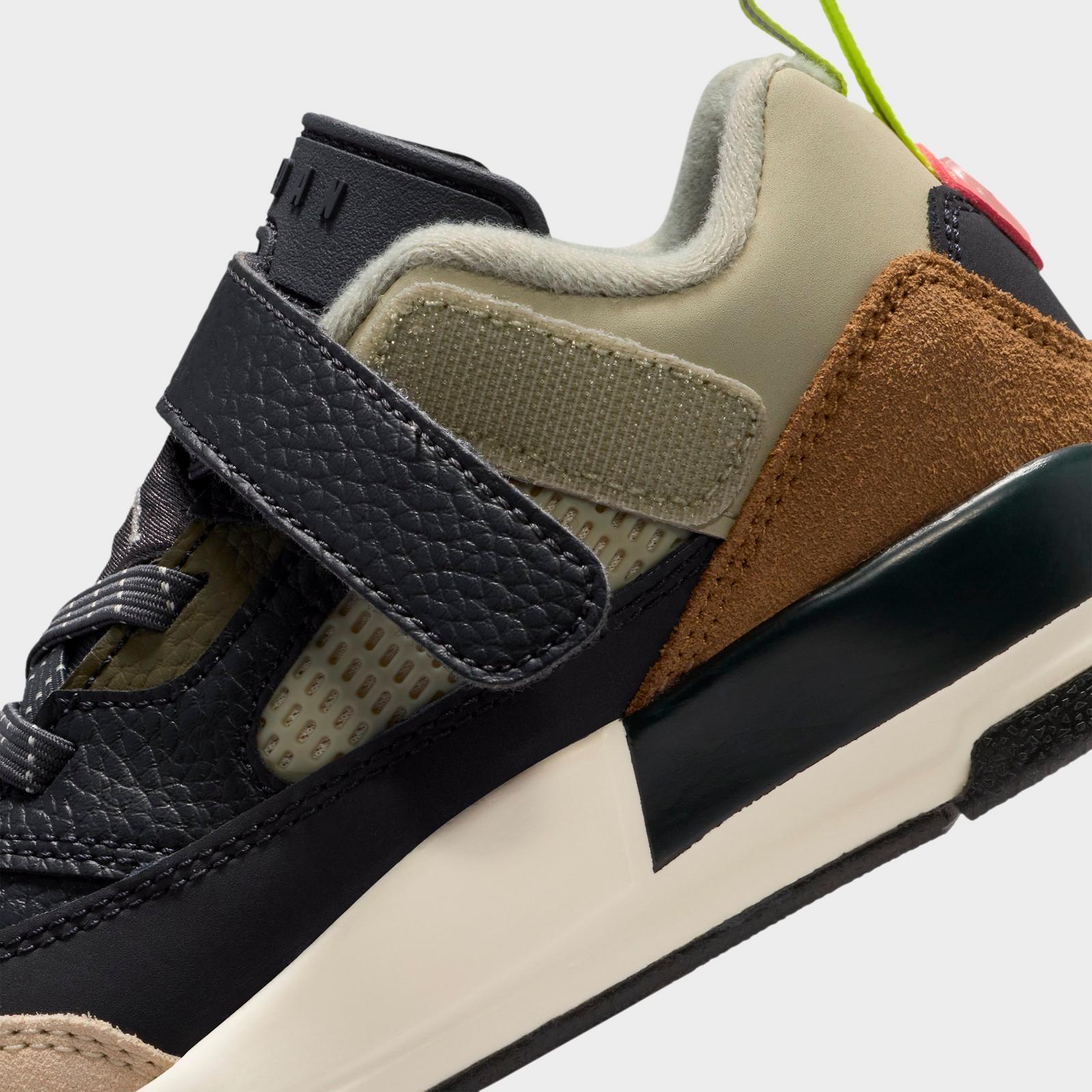Little Kids' Jordan Spizike Low Casual Shoes - Anthracite/Light Wild Mango/Cargo Khaki/Spruce Fog - view 3