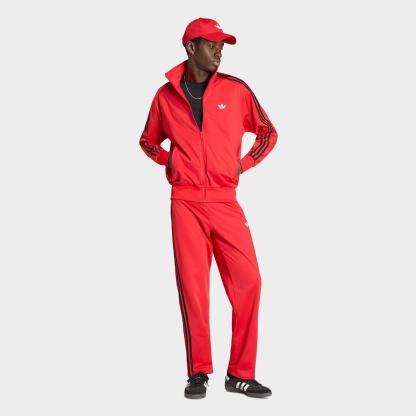 Men's adidas Originals adicolor Sport Firebird Full-Zip Track Jacket - Vivid Red