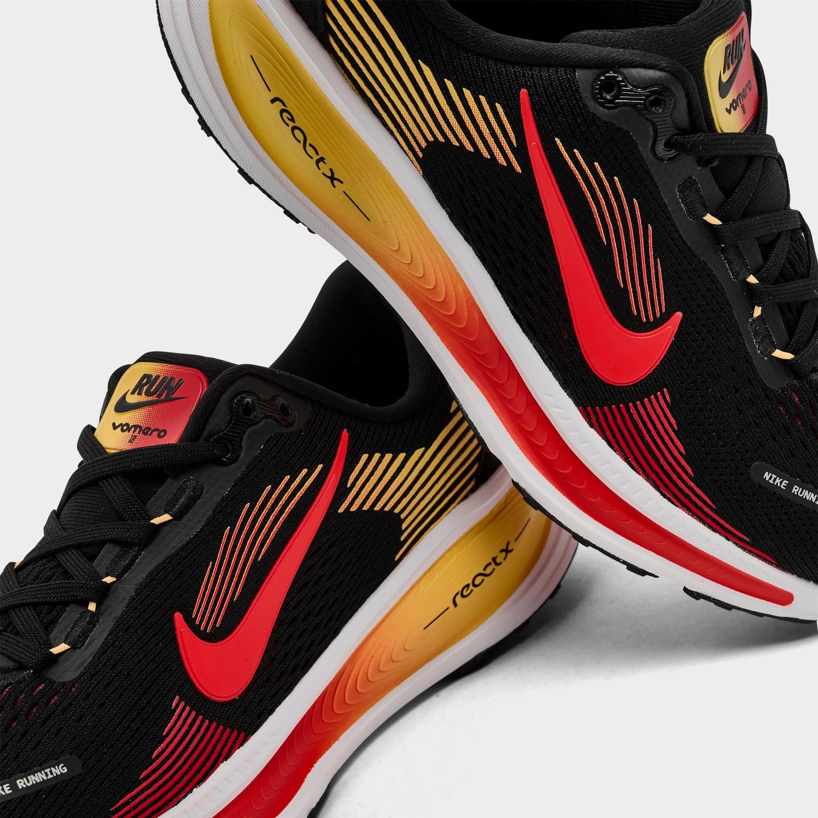 Big Kids' Nike Vomero 18 Running Shoes - Black/Bright Crimson/Light Crimson