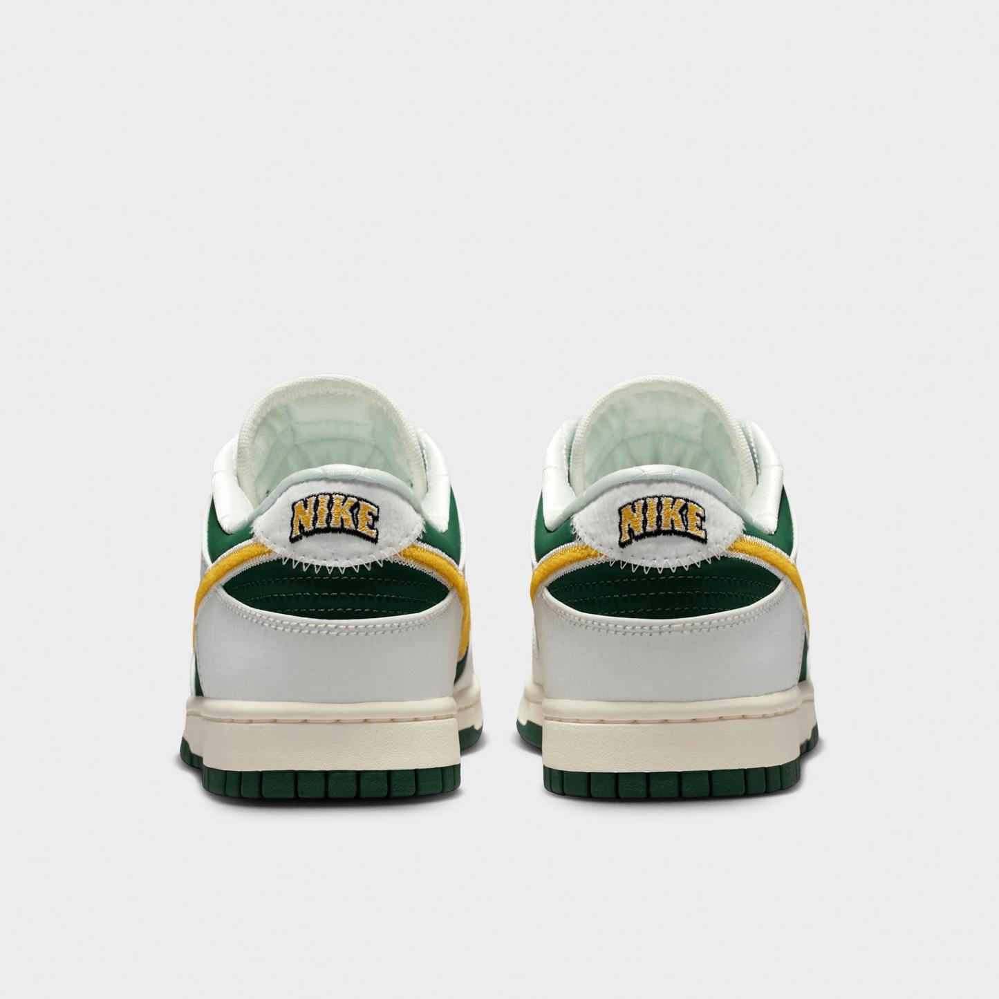 Men's Nithtke Dunk Low Retro Casual Shoes - Part 2 - Sail/Fir/University Red/University Gold - Back view