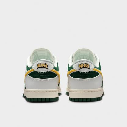 Men's Nithtke Dunk Low Retro Casual Shoes - Part 2 - Sail/Fir/University Red/University Gold - Back view