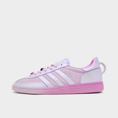 Men's adidas Originals x Pokémon Handball Spezial Mewtwo Casual Shoes - Ice Lavender/Ice Lavender/Bliss Lilac - Left shoe facing left. Outside of the shoe.