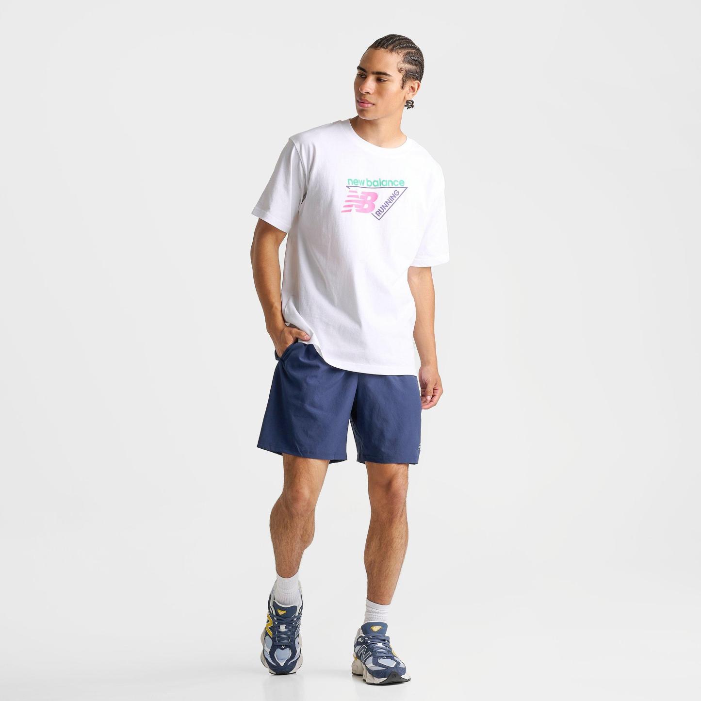 Men's New Balance Classic Tri-Logo T-Shirt - White - view 2