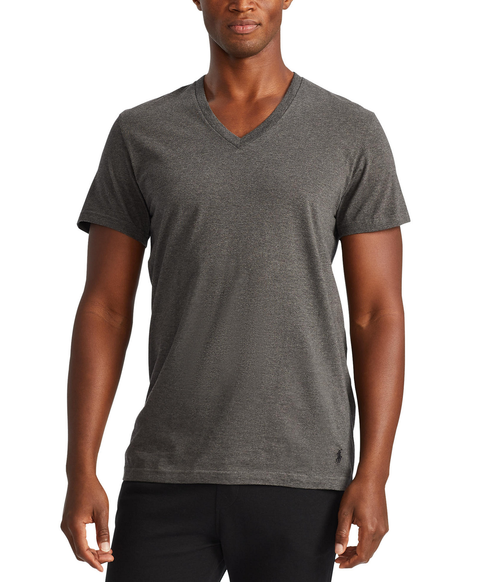 Polo Ralph Lauren Men's 3-Pack V-Neck Classic Undershirts - Andover / Madison / Black
