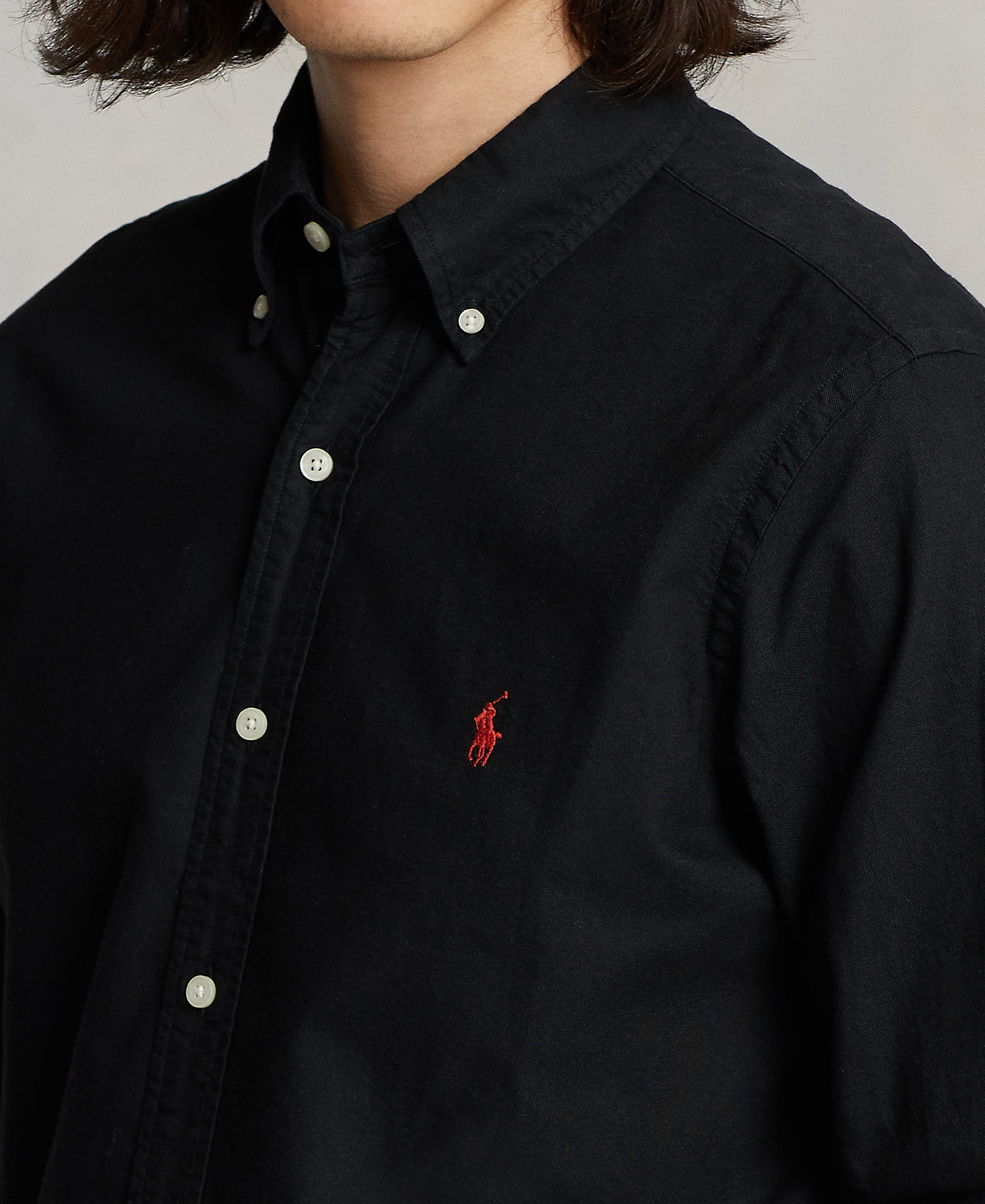 Polo Ralph Lauren Men's Garment-Dyed Oxford Shirt - Polo Black