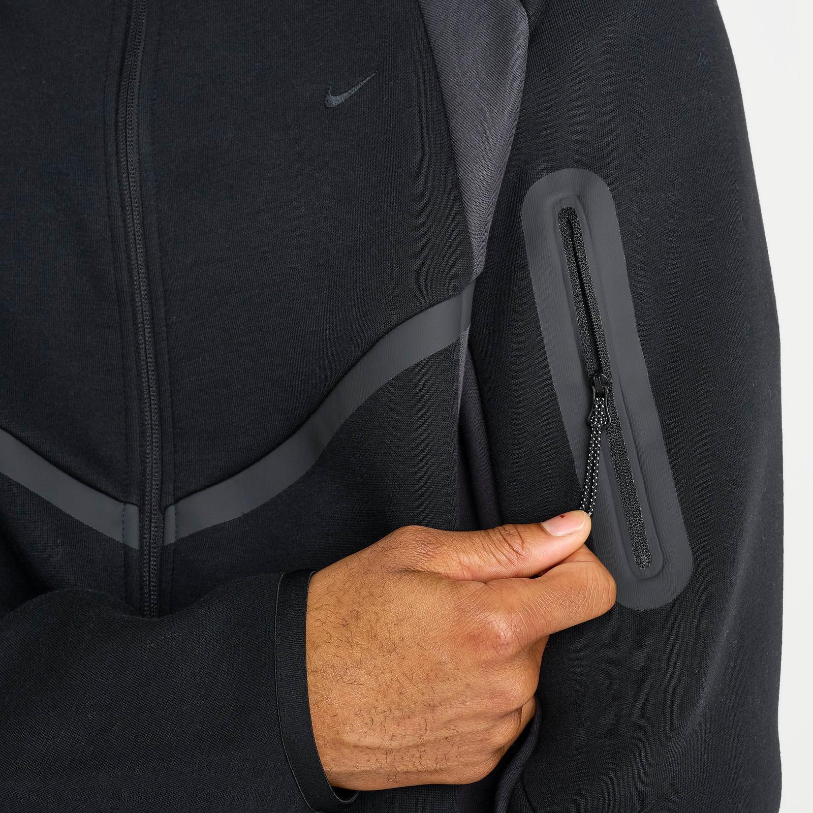 Men's Nike Tech Fleece Pro Windrunner Full-Zip Jacket - Black/Anthracite/Black
