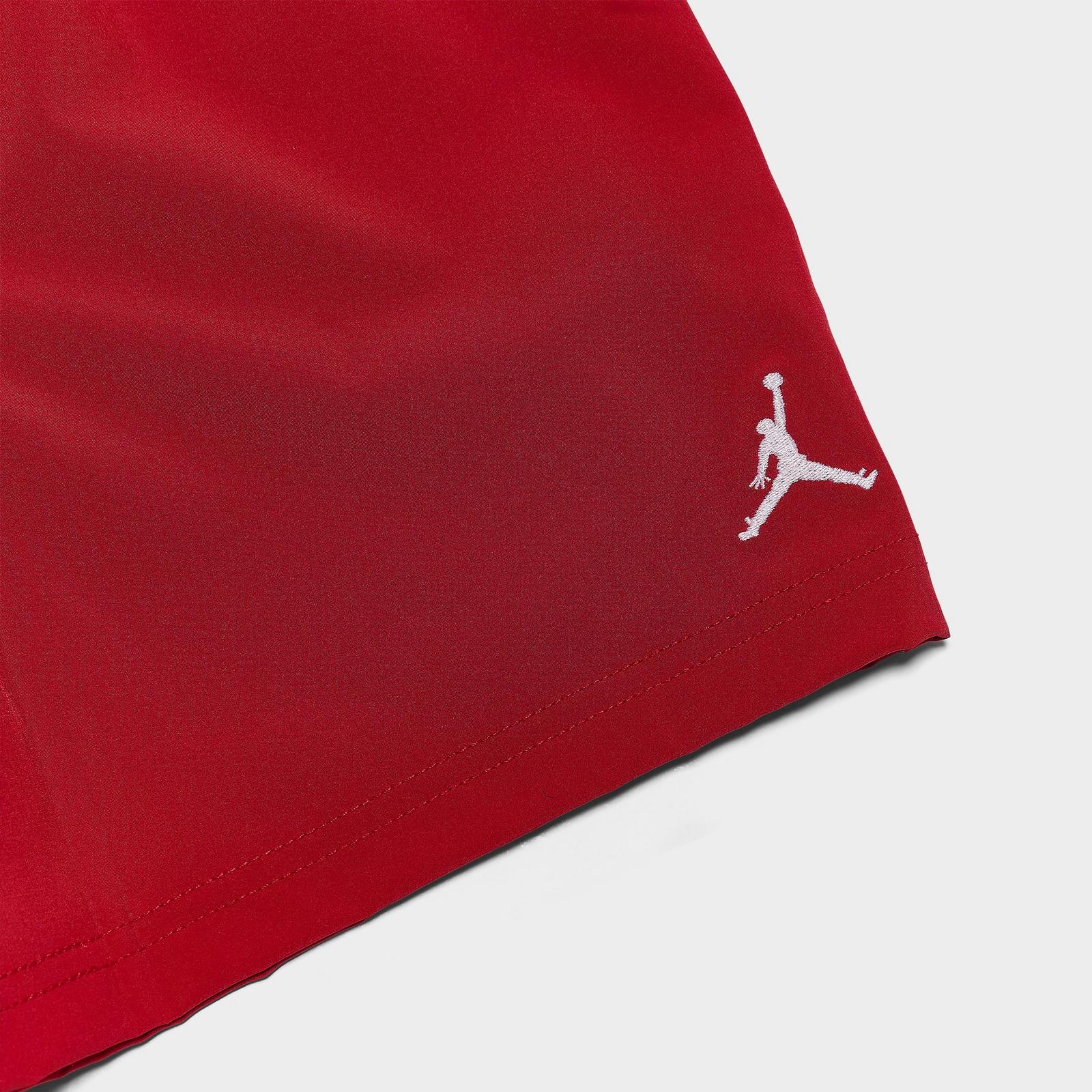 Little Kids' Jordan Jumpman Swoosh T-Shirt and Shorts Set - Light Grey Heather/Red - view 5