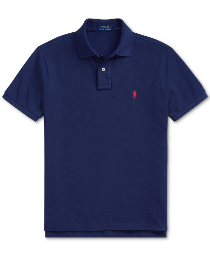 Polo Ralph Lauren Men's Custom Slim-Fit Mesh Polo Shirt - Newport Navy