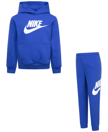 Nike Boys' 4-7 Club Fleece Logo Hoodie and Sweatpants, 2-Piece Set - Game Royal