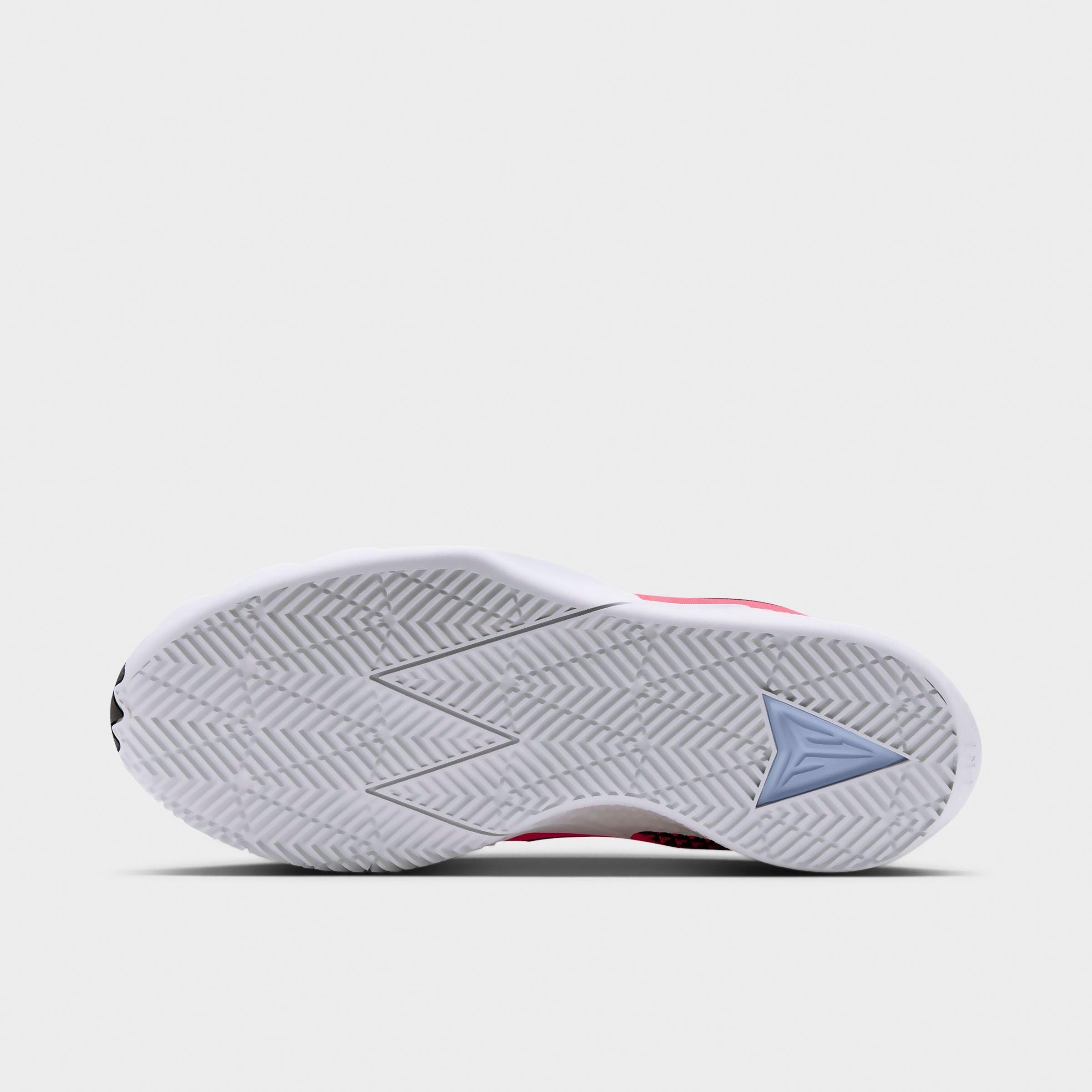 Men's Nithtke Ja Morant Twelve Time Basketball Shoes - Solar Red/Black/Photon Dust/Cobalt Bliss - Bottom view