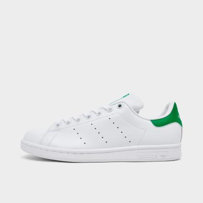 Women's adidas Originals Stan Smith Casual Shoes - Cloud White/Cloud White/Green - view 1