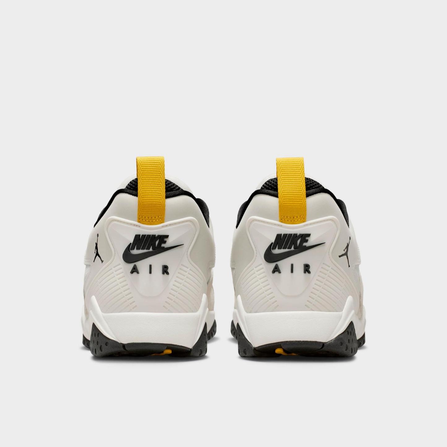 Men's Air Jordan MVP 92 Casual Shoes - Summit White/Vivid Sulfur/Black - Left shoe facing left. Outside of the shoe. - view 4