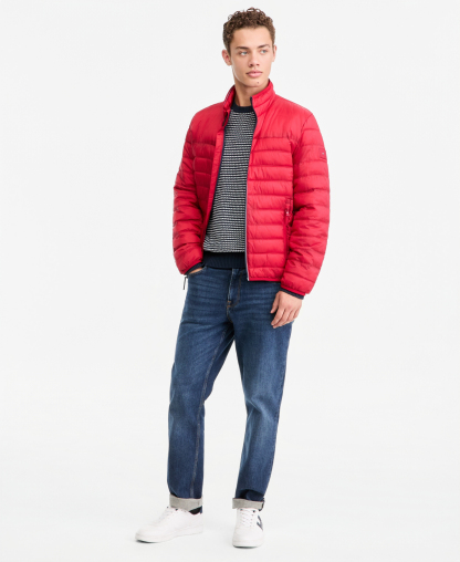 Tommy Hilfiger Men's Unhooded Packable Jacket - Red