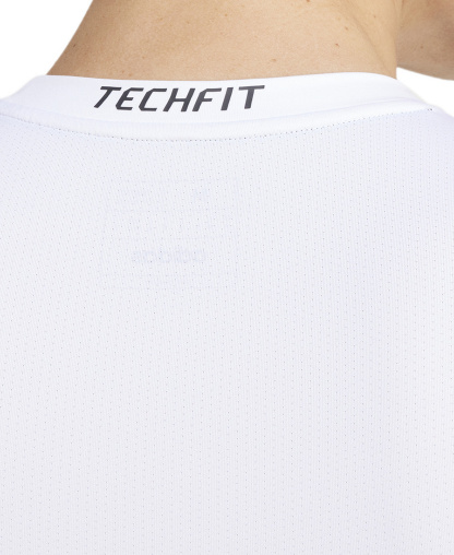 adidas Men's Tech-Fit Compression Crewneck T-Shirt - White