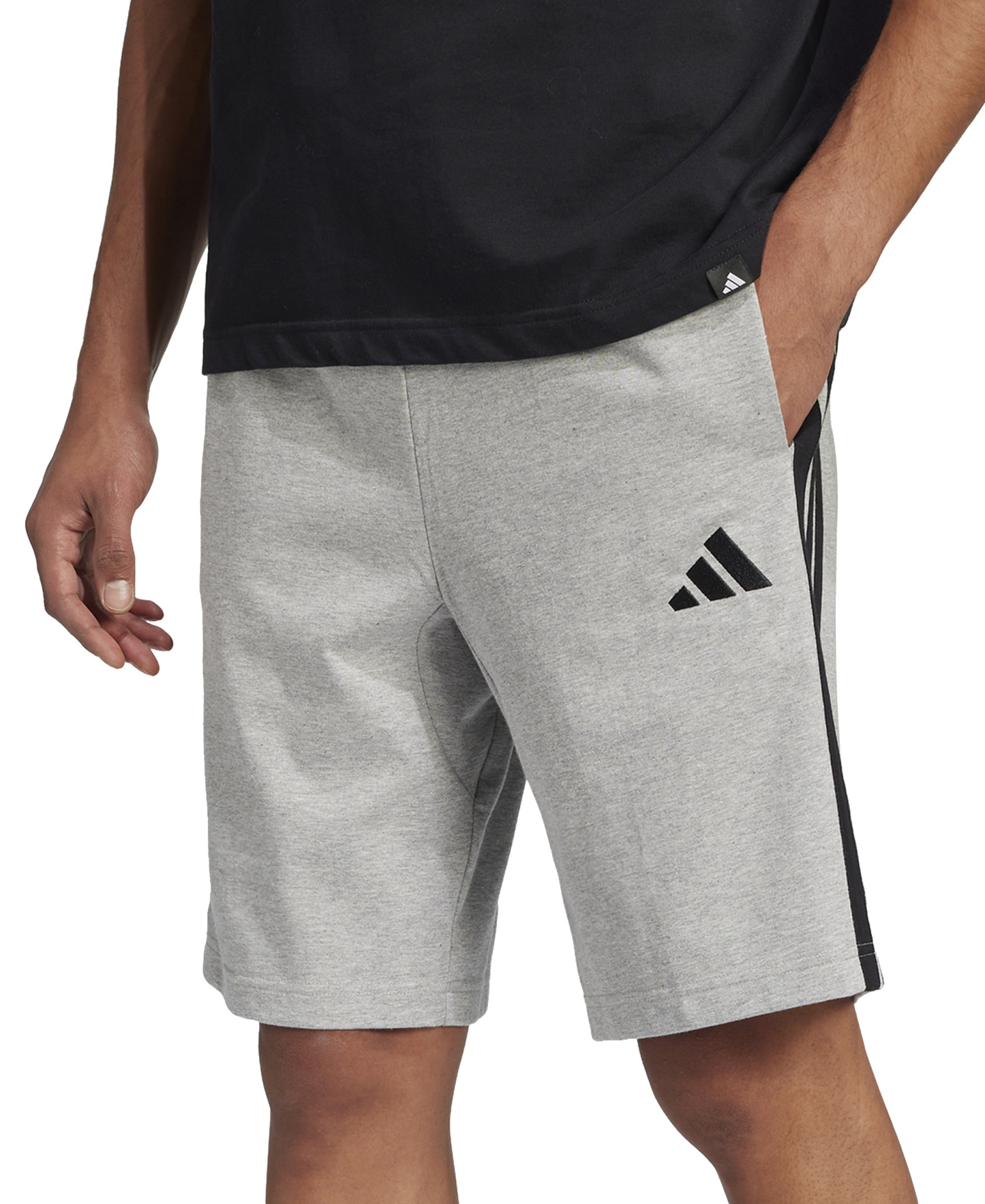 adidas Men's Jersey Shorts - Mgh/blk