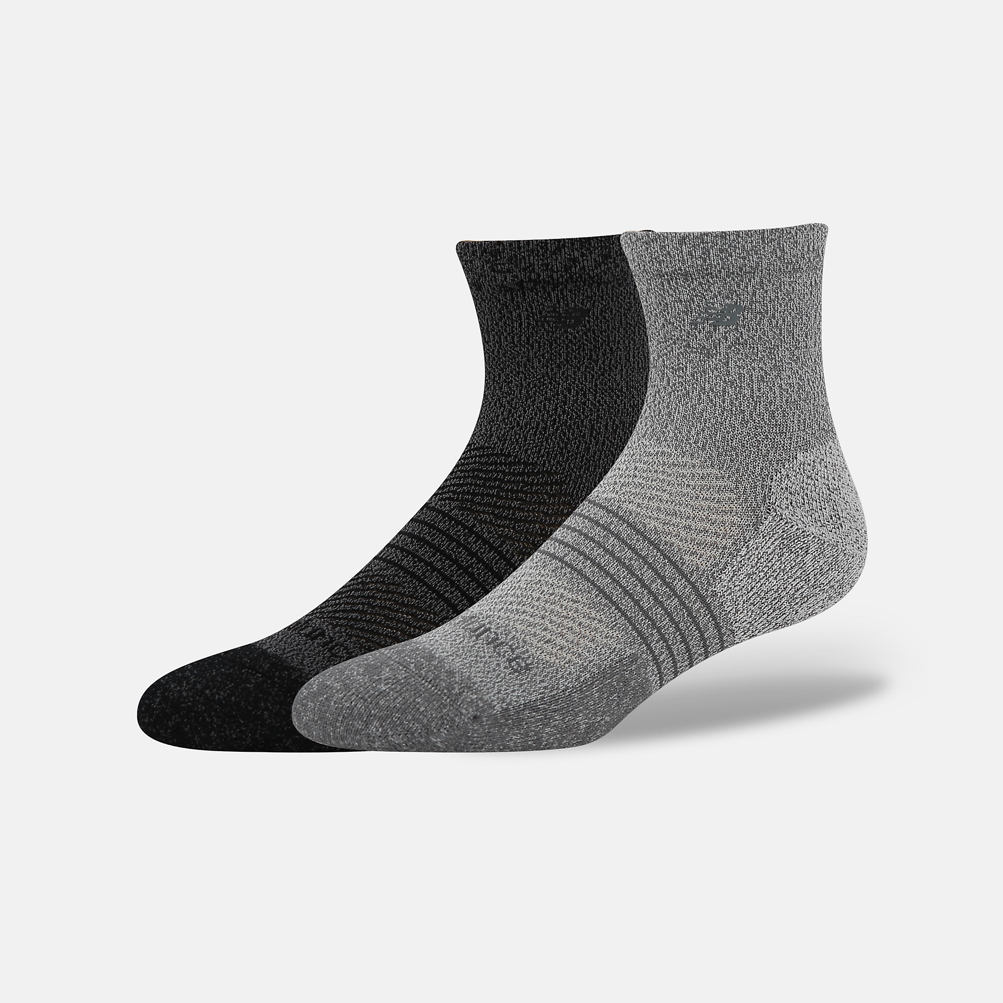 New Balance Pro Training Cushion QTR Socks 2 Pack, LAS25142AS