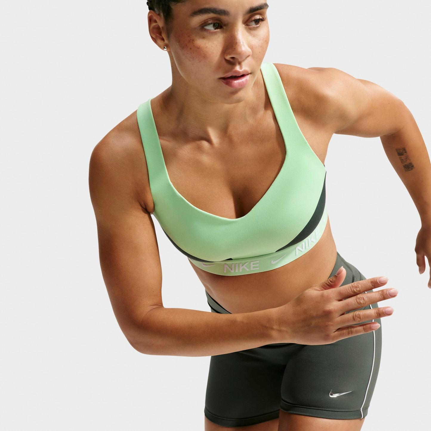 Women's Nithtke Dri-FIT Indy High Support Sports Bra - Cucumber Calm/Camo Green