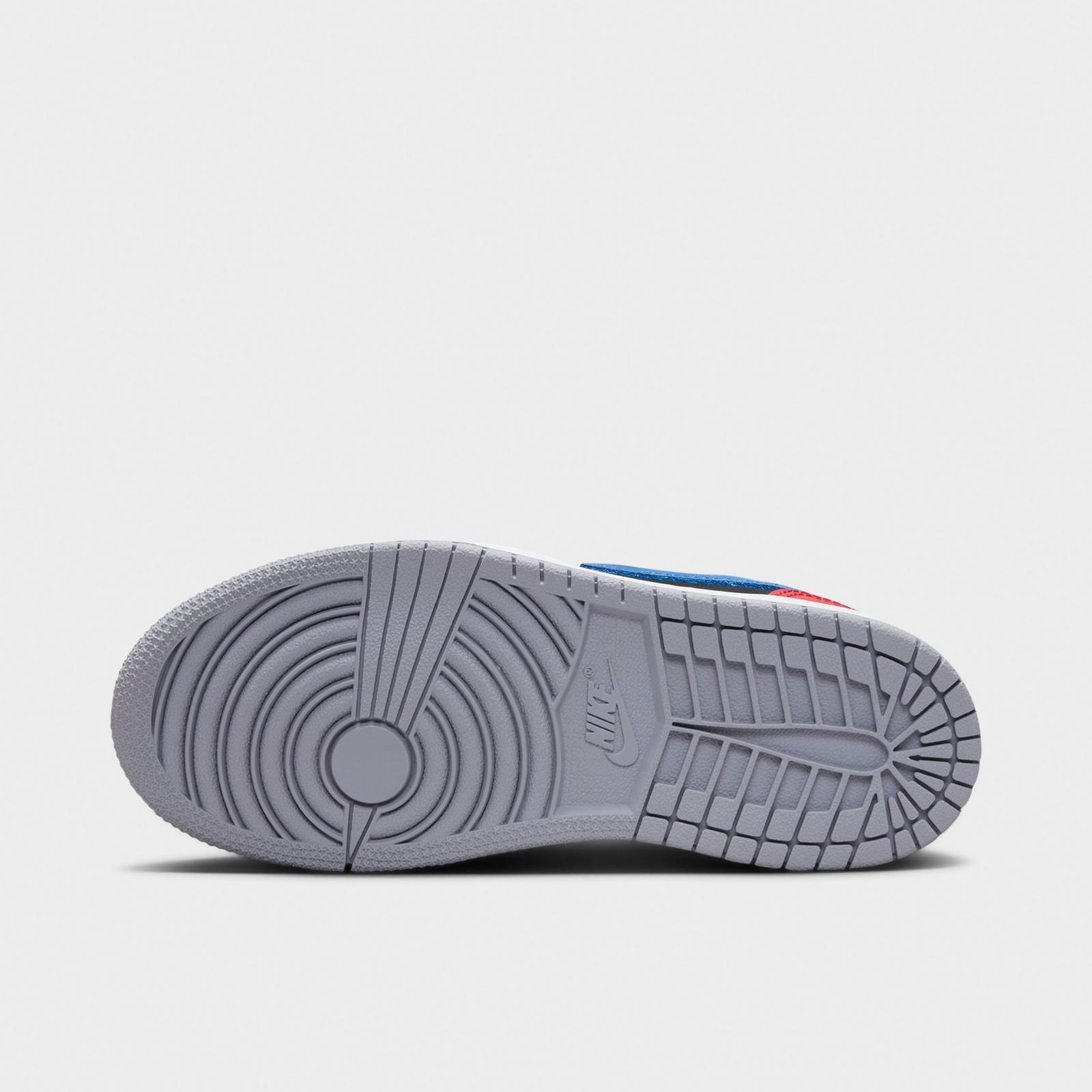 Little Kids' Air Jordan Retro 1 Low OG Casual Shoes - Black/True Blue/Varsity Red/Summit White - view 12