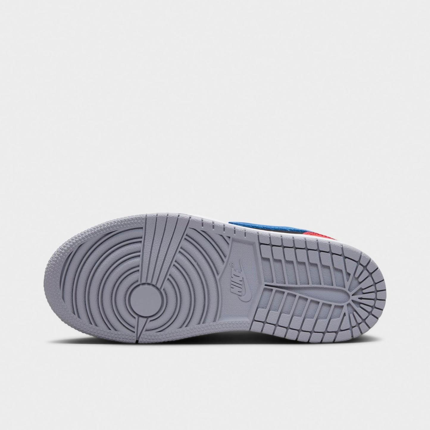 Little Kids' Air Jordan Retro 1 Low OG Casual Shoes - Black/True Blue/Varsity Red/Summit White - view 12