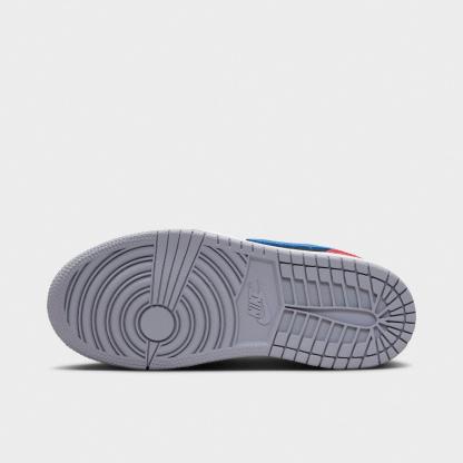 Little Kids' Air Jordan Retro 1 Low OG Casual Shoes - Black/True Blue/Varsity Red/Summit White - view 12