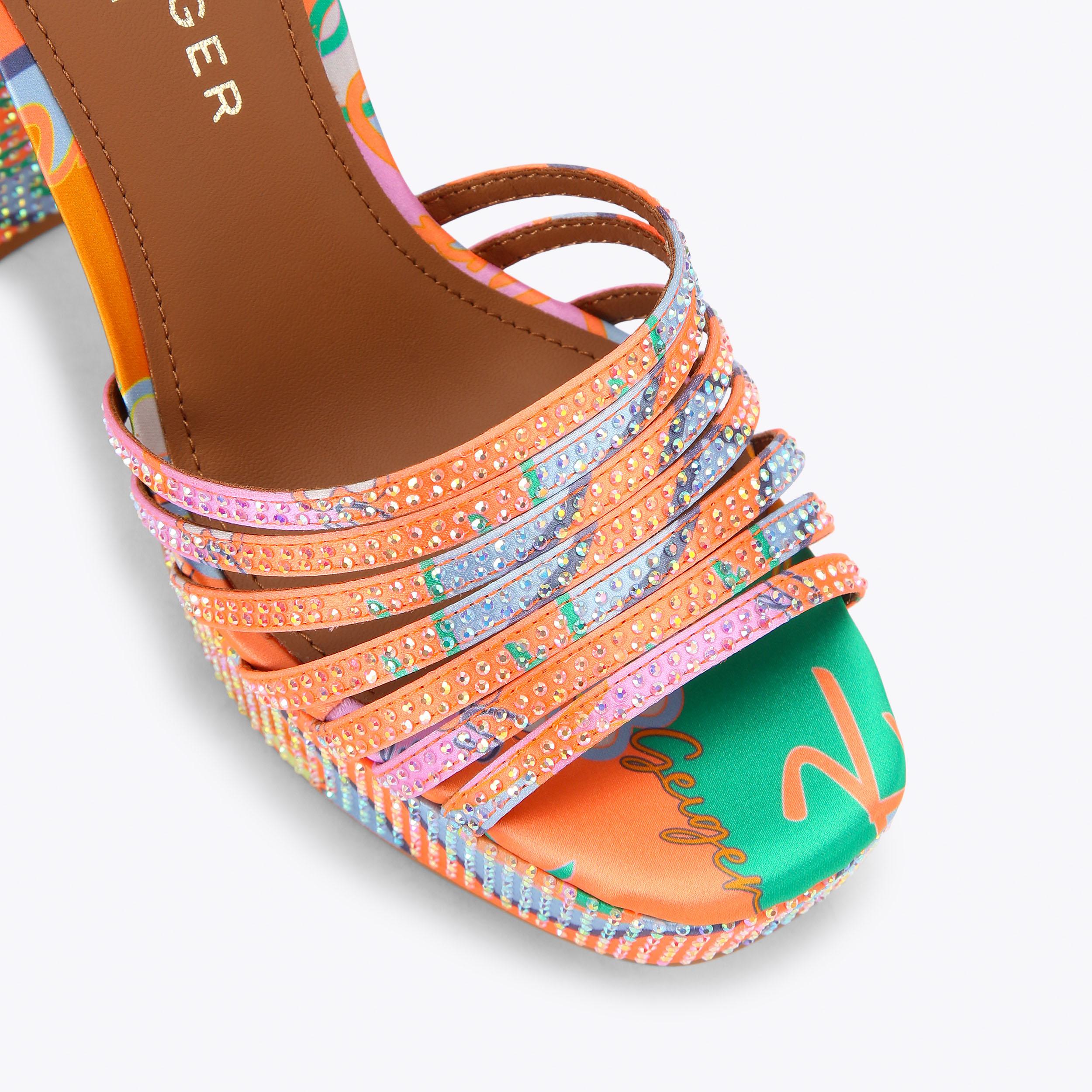 Kurt Geiger London Pierra Ankle Tie Platform Heel - Multi Colored - view 5