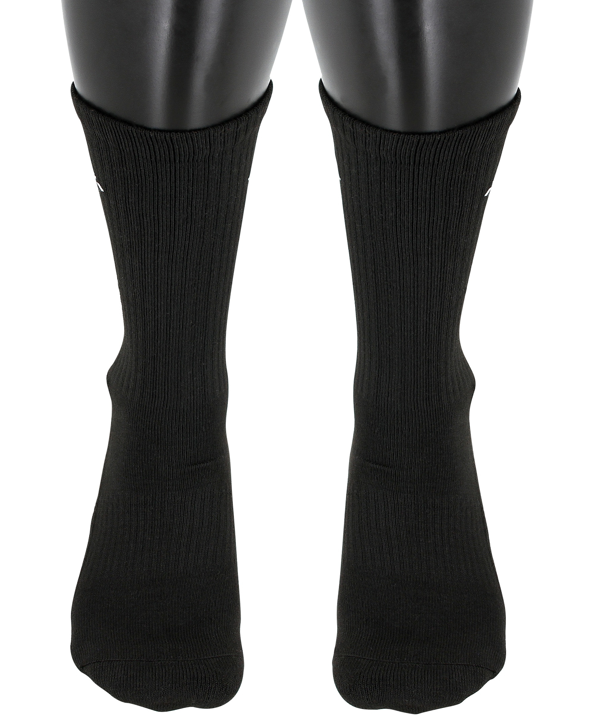 adidas Men's Cushioned Athletic 6-Pack Crew Socks - Black