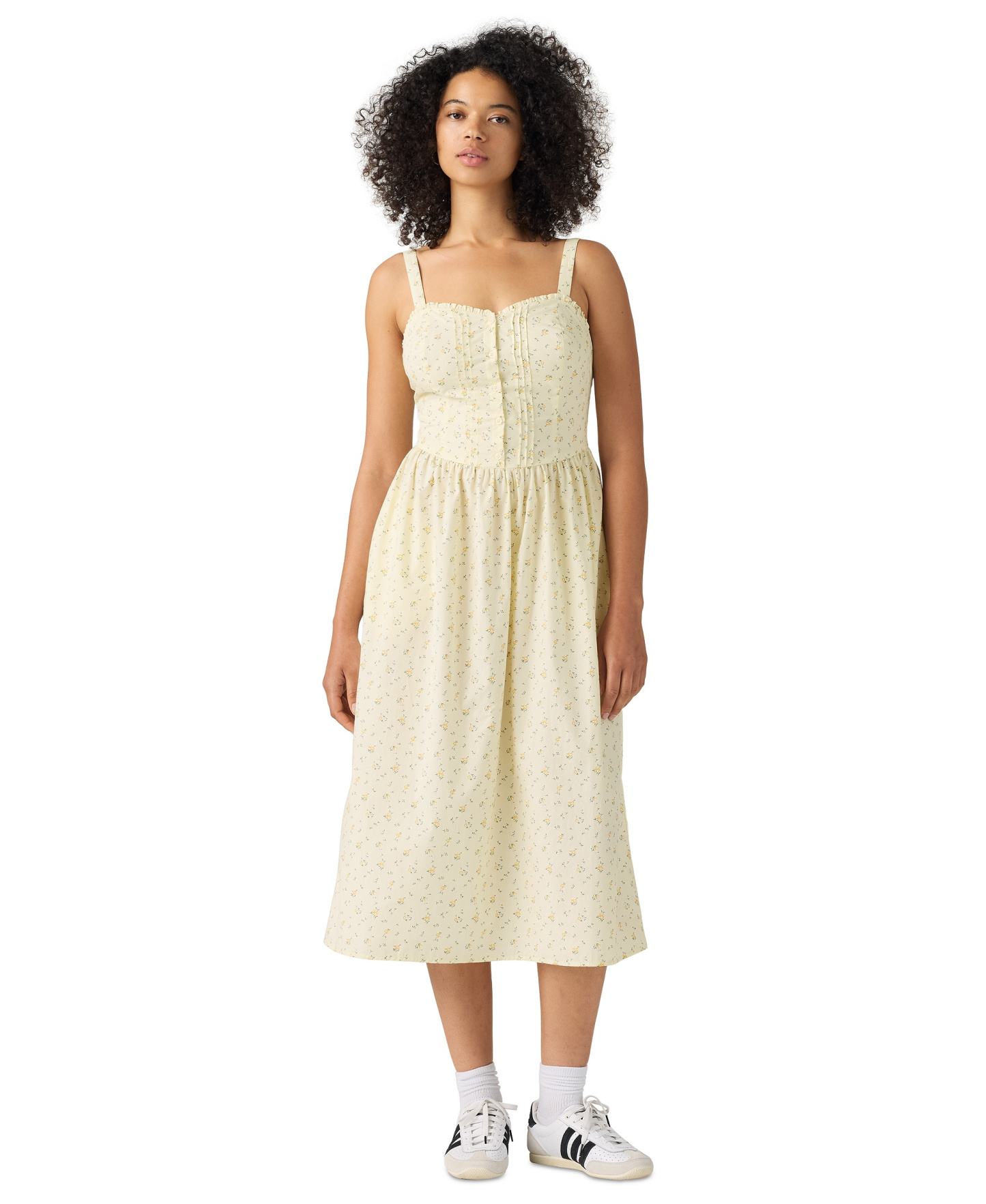 Levi's Women's Delphine Sleeveless Dress - Isabel Floral V2 Pear Sorbet