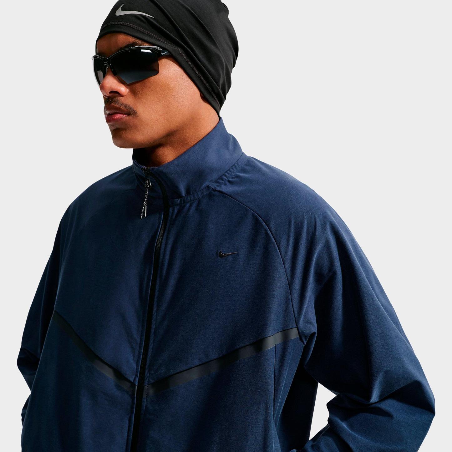 Men's Nithtke Sportswear Tech Dri-FIT Shori Knit Full-Zip Track Jacket - Obsidian/Black