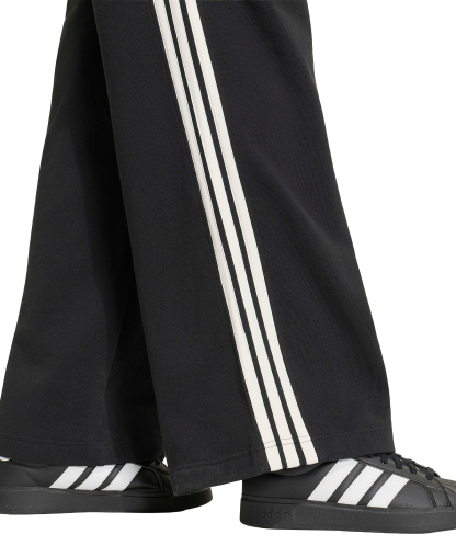 adidas Women's 3-Stripes Wide Pants - Black/Off White
