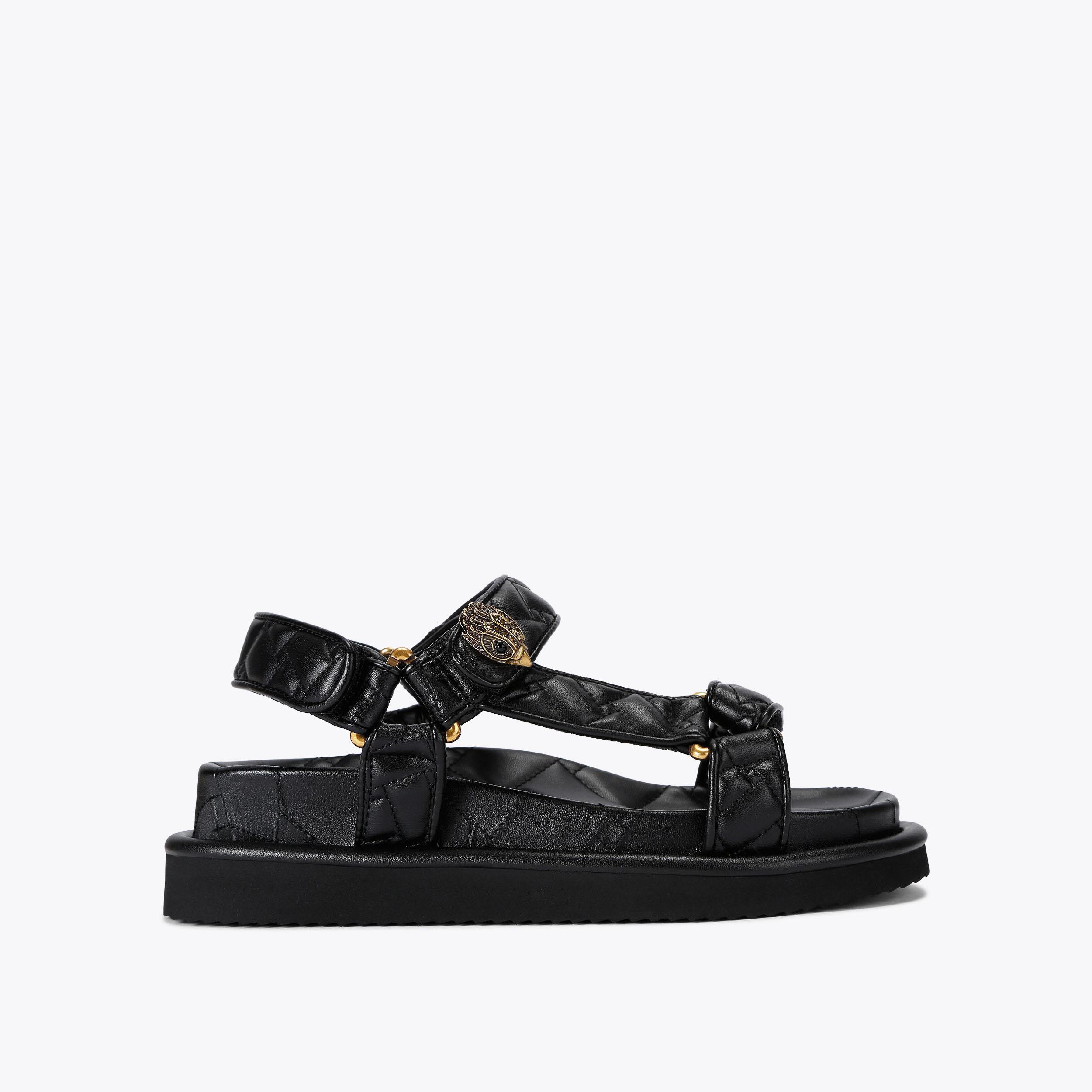 Kurt Geiger London Orson Velcro Sandal - Black