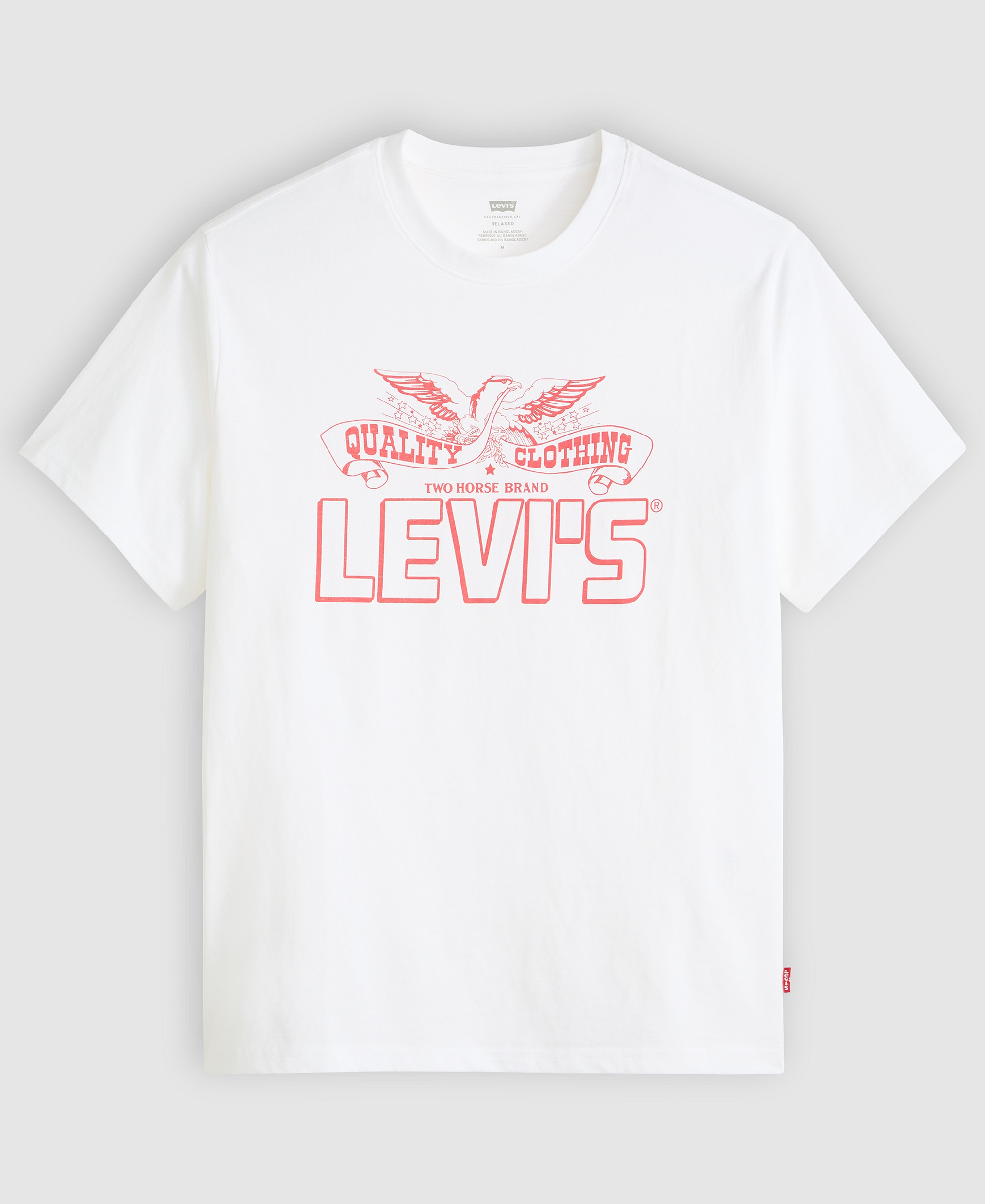Levi's Men's Classic Short-Sleeve Graphic Crewneck T-Shirt - Eagle White