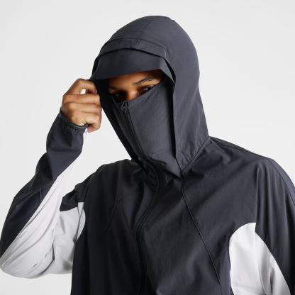 Men's Nithtke Tech Helios Dri-FIT Long-Sleeve Full-Zip Shell - Black/Grey Fog/Black