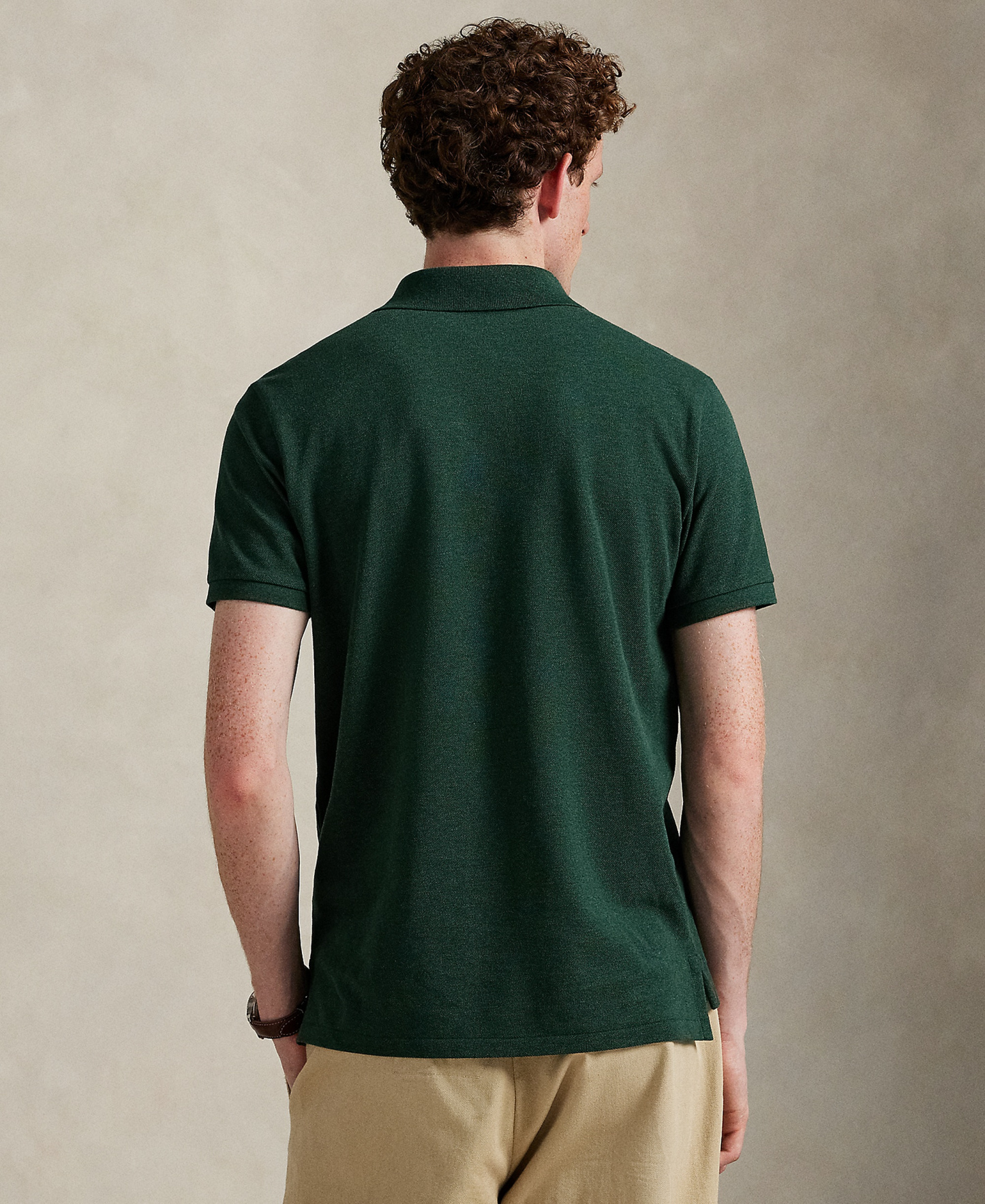 Polo Ralph Lauren Men's Classic-Fit Mesh Polo Shirt - Scotch Pine Heather