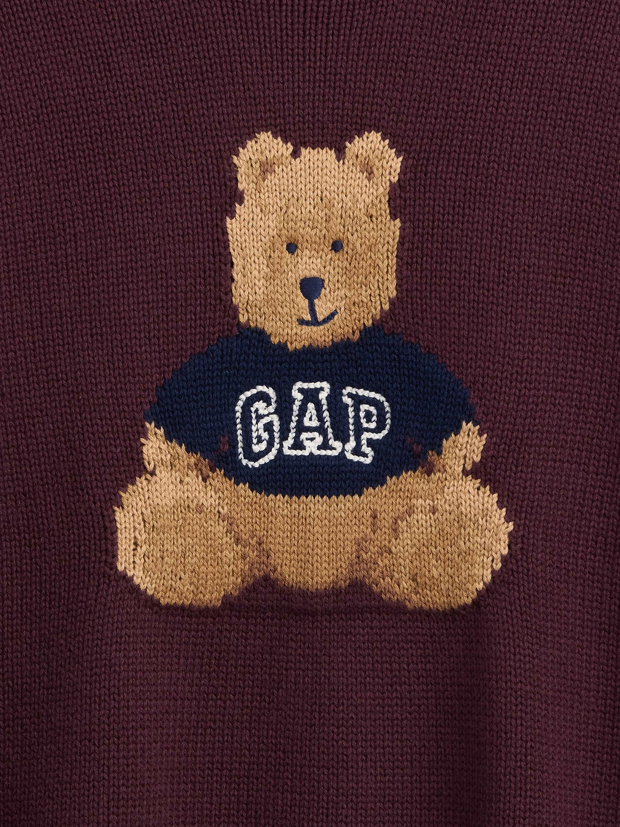 100% Cotton Rollneck Sweater - Bordeaux purple Brannan Bear