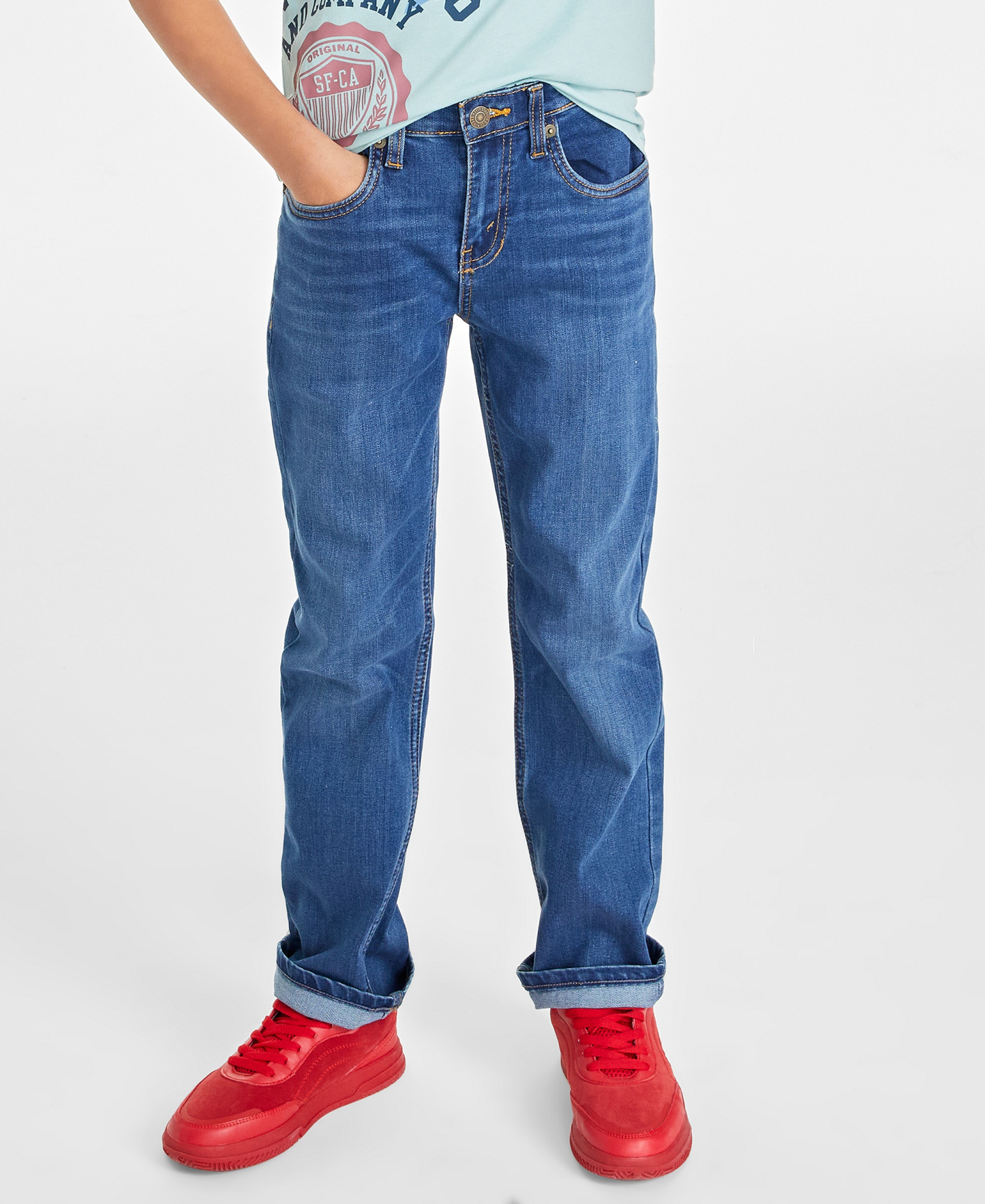 Levi's Boys' 8-20 514 Straight Fit Stretch Performance Jeans - UES