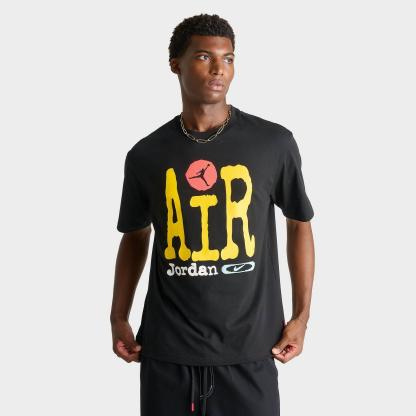 Men's Jordan Big Air Graphic T-Shirt - Black/Amarillo/Infrared 23 - view 1