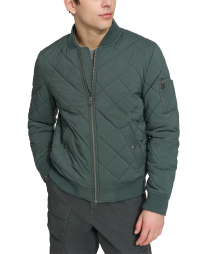 Levi's Men's Quilted Fashion Bomber Jacket - Urban Chic Blue