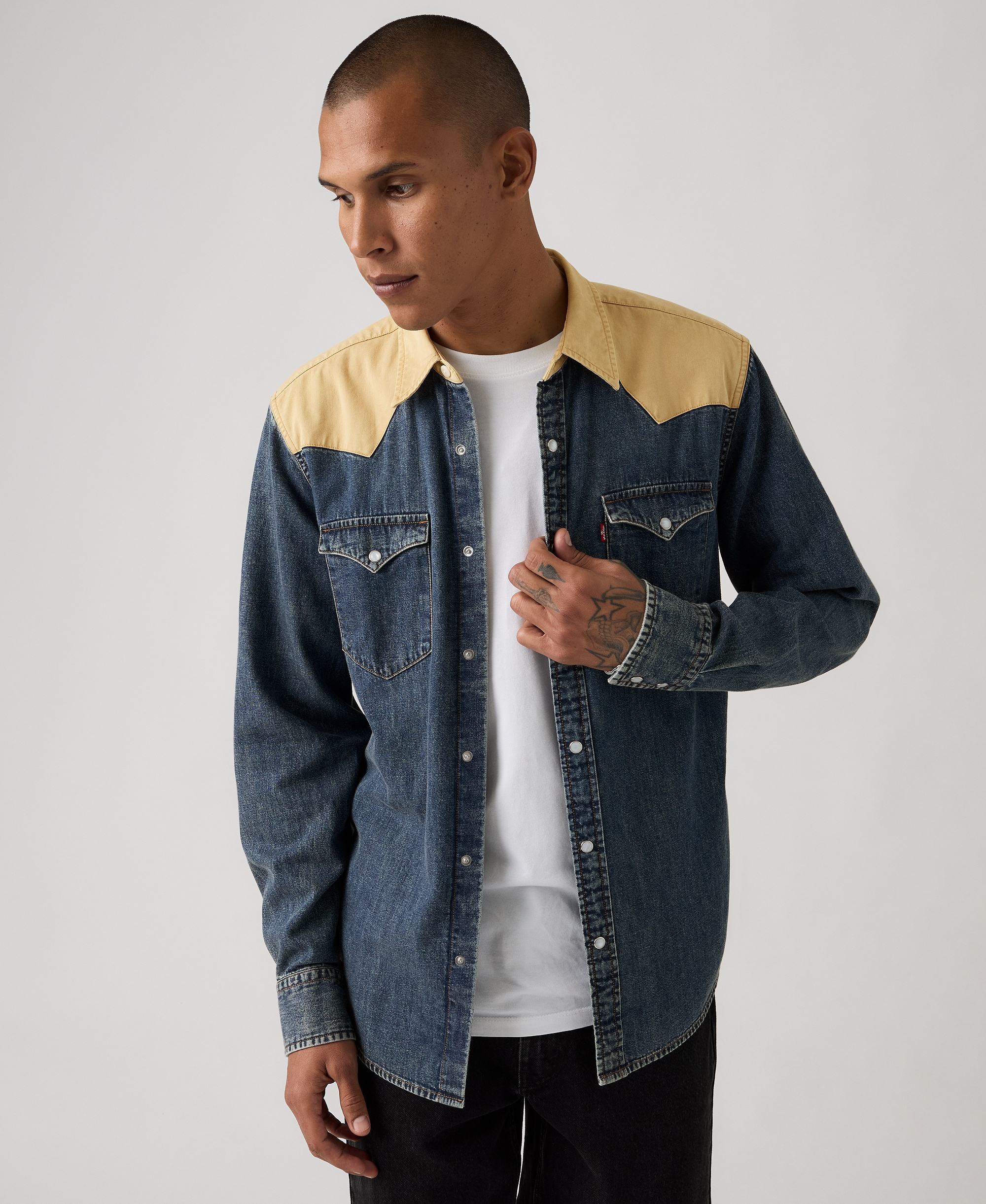 Levi's Men's Classic-Fit Western Shirt - Blue