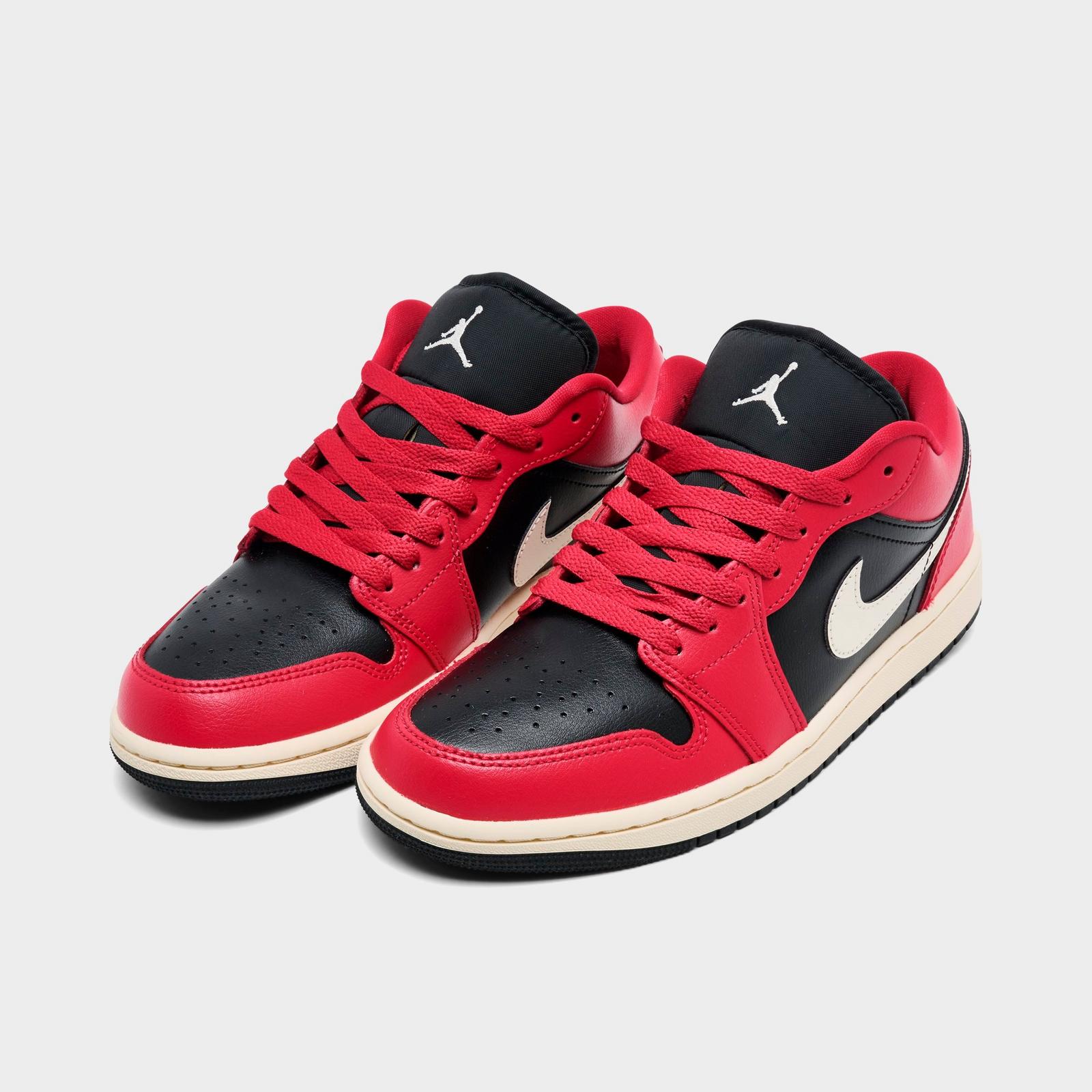 Women's Air Jordan Retro 1 Low Casual Shoes - Mystic Hibiscus/Black/Coconut Milk - view 2