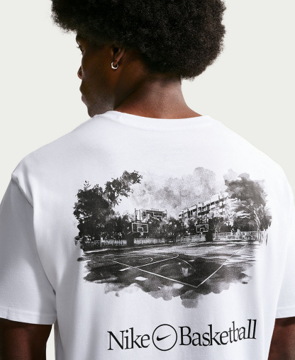 Nike Men's Basketball Short-Sleeve T-Shirt - White