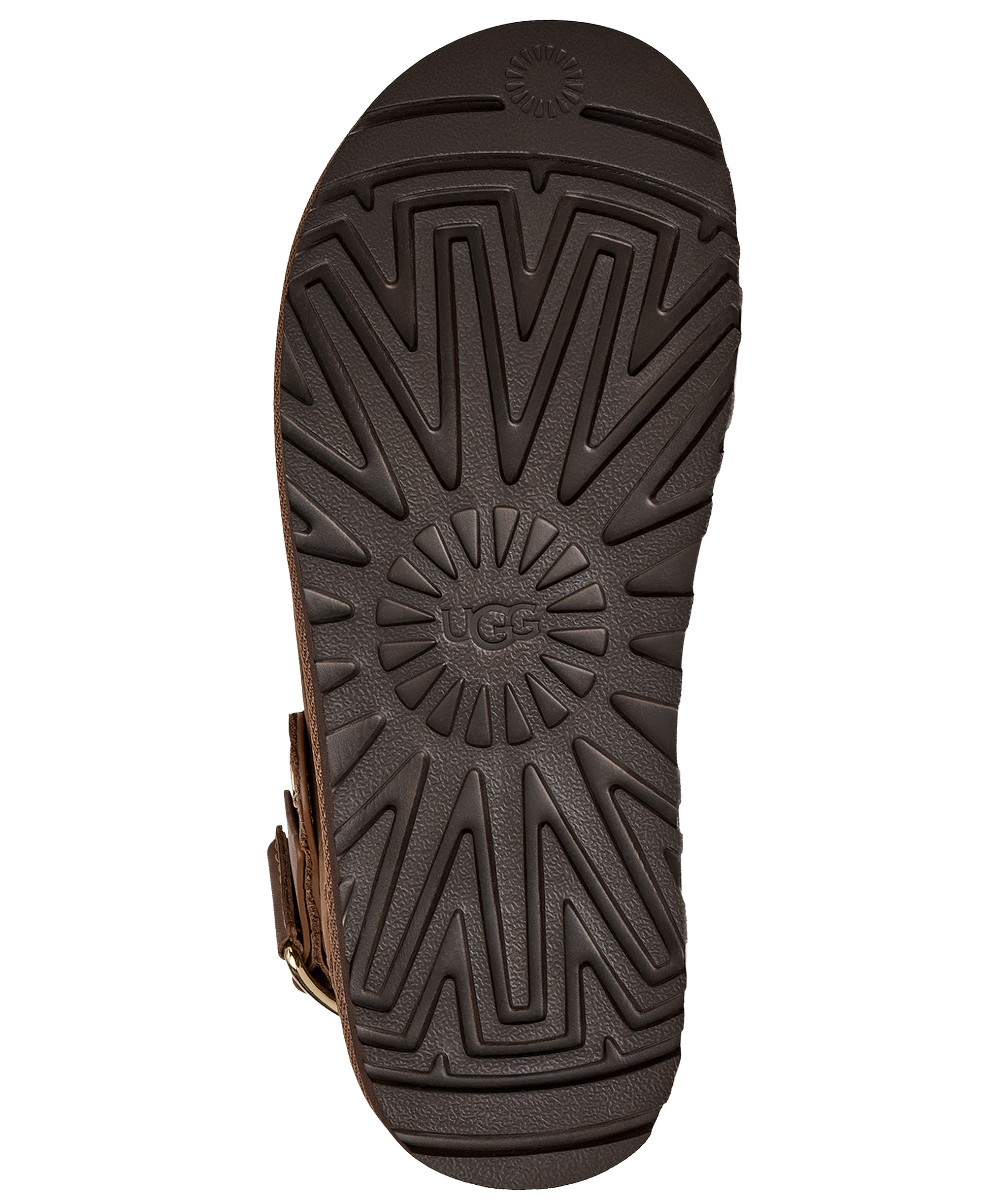 UGG® Women's Goldenstar Villa Round Toe Clogs - Dark Chestnut