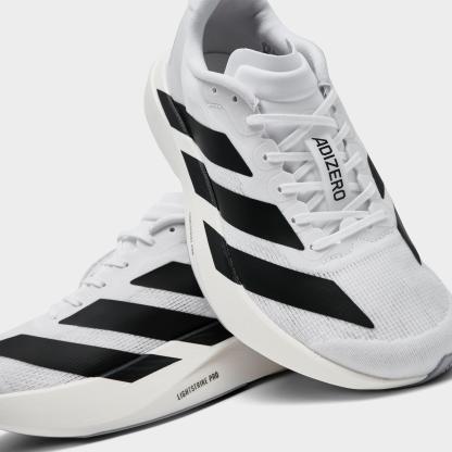 Women's adidas Adizero EVO SL Running Shoes - Part 2 - White/Core Black/White - Detail shot