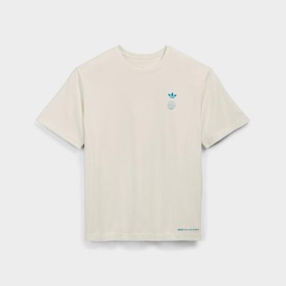 adidas Originals x Bad Bunny DTmF Madrid Graphic Oversized Heavyweight T-Shirt - Cream White - view 1