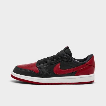 Little Kids' Air Jordan Retro 1 Low OG Casual Shoes - Black/Varsity Red/Summit White - view 1