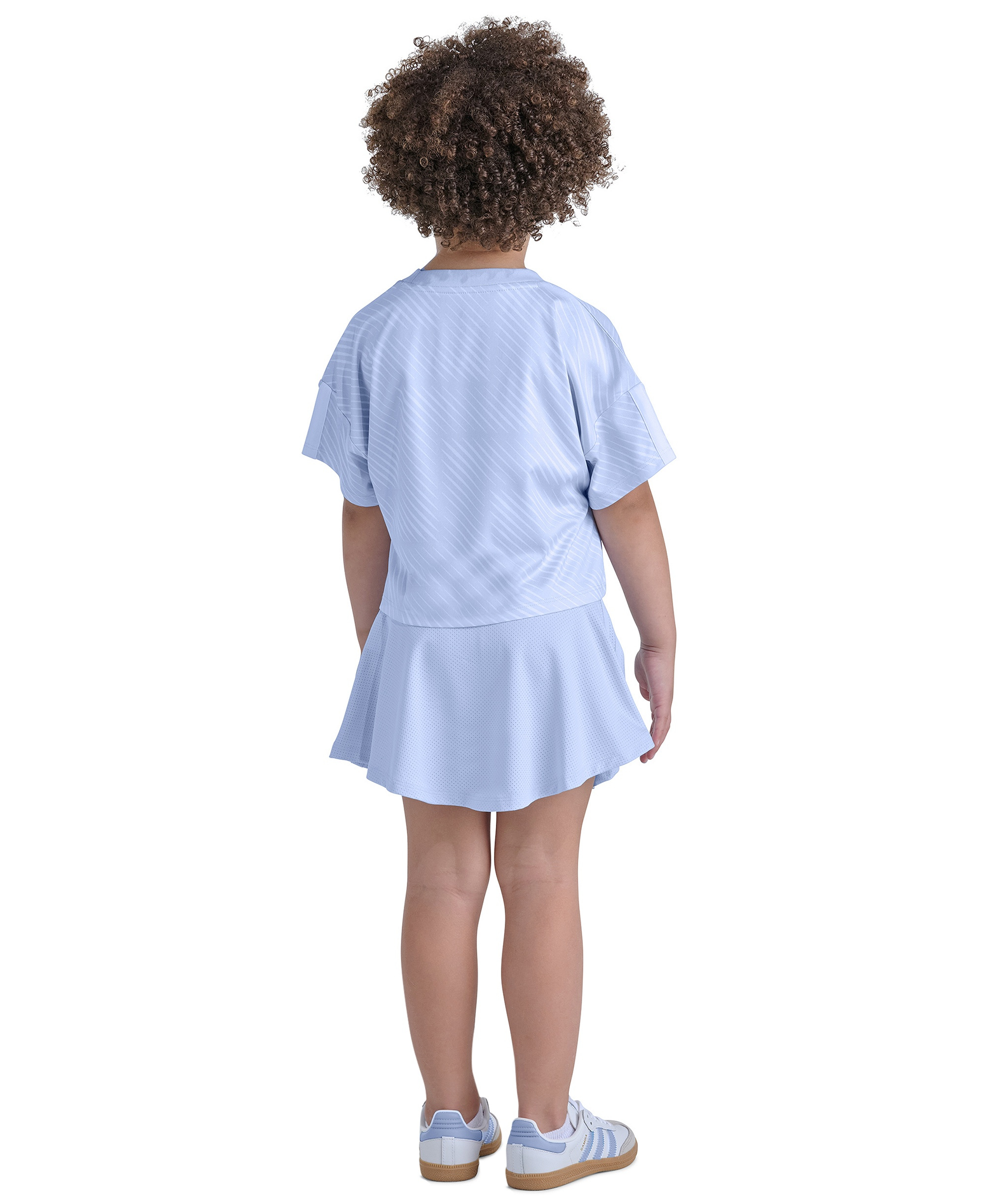 adidas Girls' 2T-6X Short-Sleeve Top & Skort, 2-Piece Set - Blue