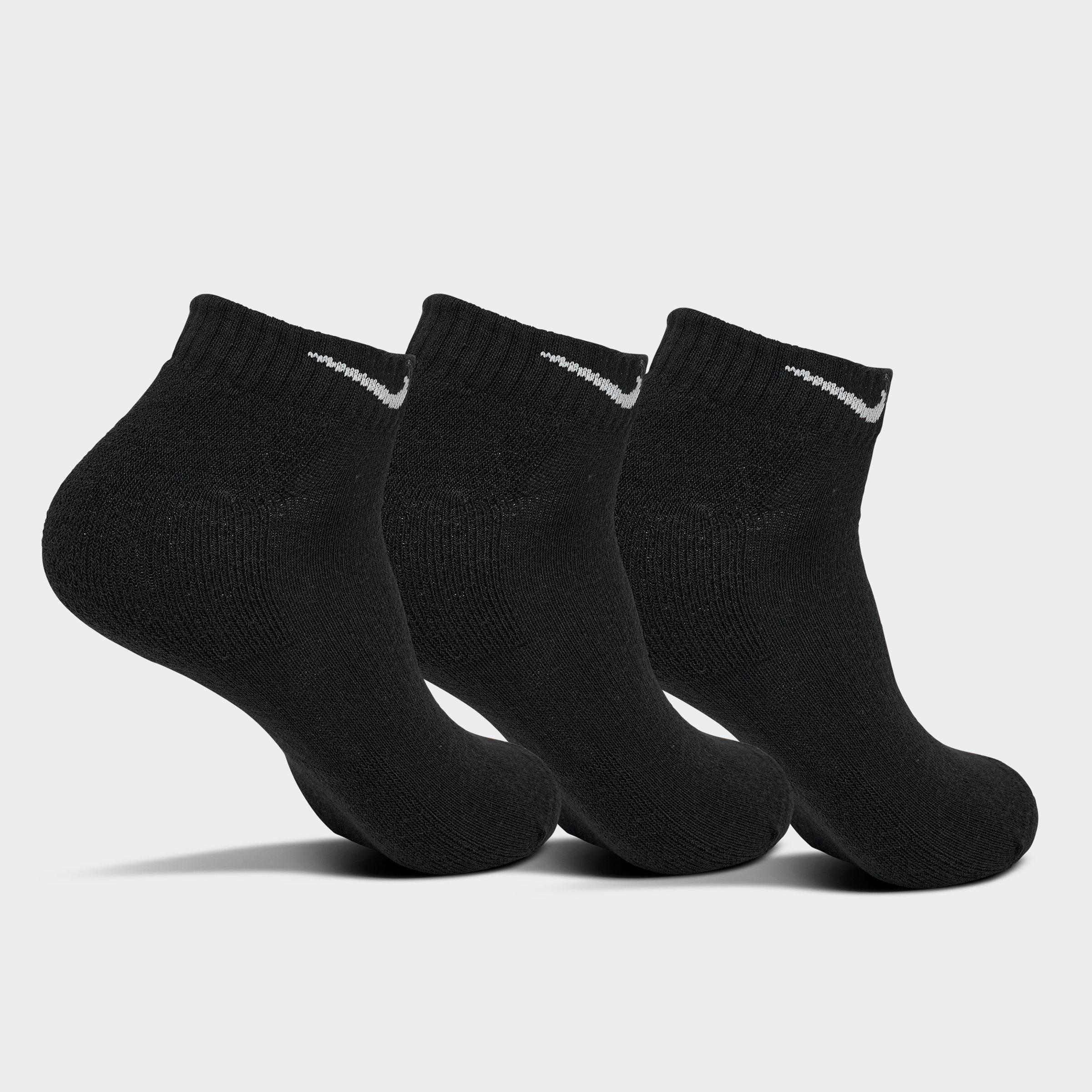 Nithtke Everyday Cushioned Training Low Socks (3-Pack) - Black/White
