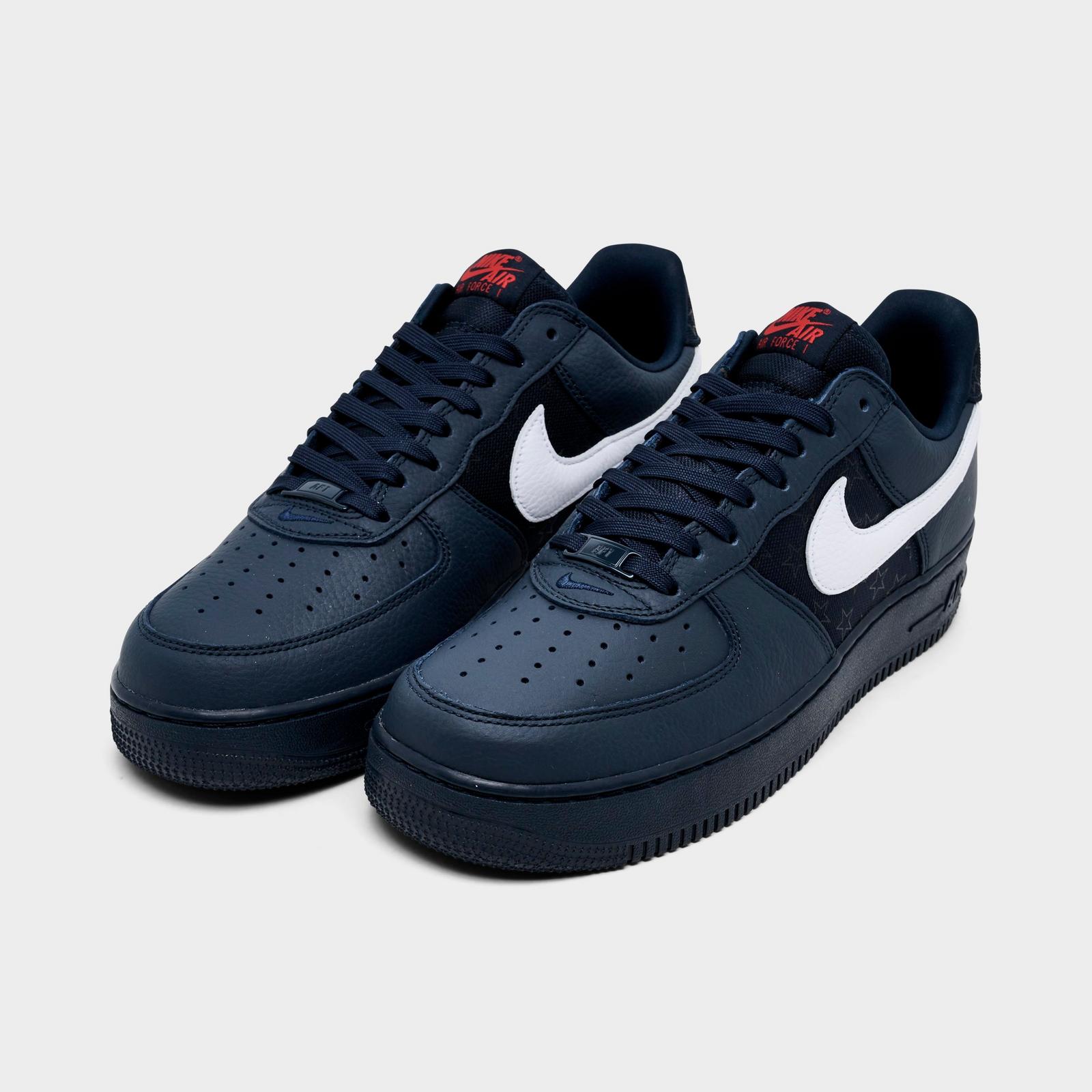 Men's Nike Air Force 1 Low Retro USA Casual Shoes - Multi-Color/Black/Multi-Color