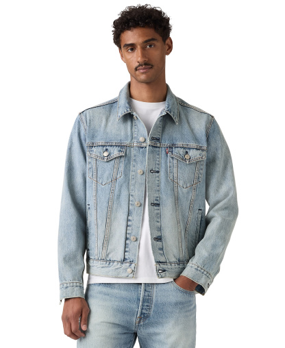 Levi's Men's Regular-Fit Non-Stretch Denim Trucker Jacket - Sun Surf